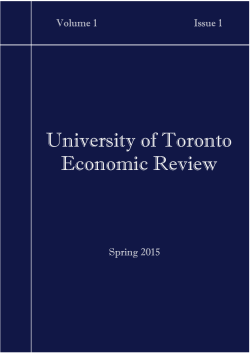 University of Toronto Economic Review