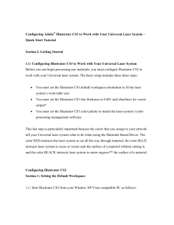 Configuring Adobe Illustrator CS3 to Work with Your Universal Laser