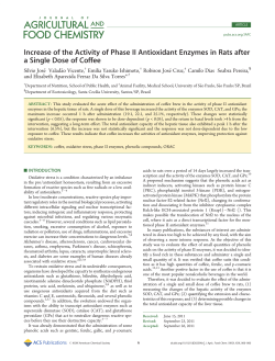 Increase of the Activity of Phase II Antioxidant Enzymes in Rats after