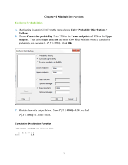 Chapter 06 Minitab Instructions