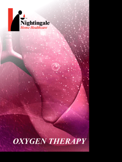 oxygen therapy - Nightingale Home Healthcare