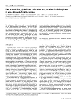 Free aminothiols, glutathione redox state and protein mixed