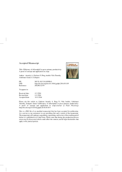 Efficiency of chlorophyll in gross primary productivity: A proof of