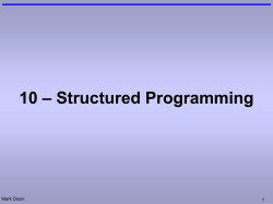 1. User Defined Procedures