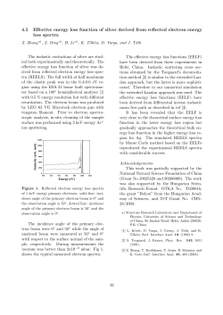 4.5 Effective energy loss function of silver derived from