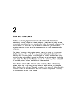 State and state space - Department of Electrical Engineering