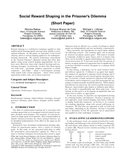 Social Reward Shaping in the Prisoner`s Dilemma