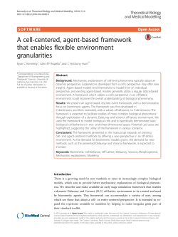 A cell-centered, agent-based framework that enables flexible