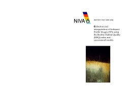 Collection and interpretation of Sediment Profile Images (SPI) using