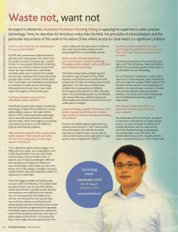 high performance sunlight driven water purification pilot plant based