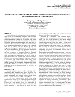 Theoretical Analysis of Ammonia-Based Combined