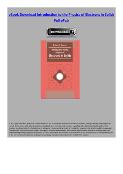 eBook Introduction to the Physics of