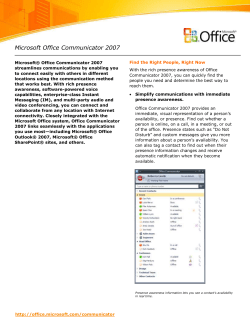 Microsoft Office Communicator 2007