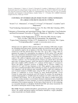 control of stored grain insects by using nitrogen in large