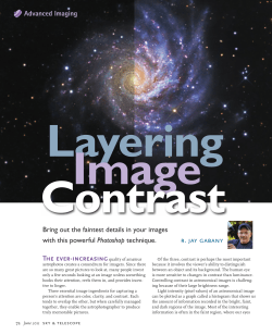 Advanced Imaging The ever-increasing R. Jay Gabany Bring out the
