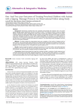 And Two-year Outcomes of Treating Preschool Children with Autism