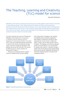 The Teaching, Learning and Creativity (TLC) model for science