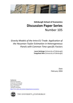 Discussion Paper Series