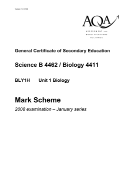 Unit 1 - Science / Biology Higher Tier