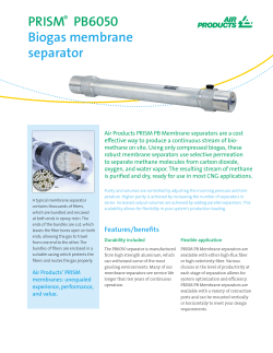 PRISM® PB6050 Biogas membrane separator