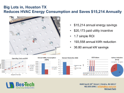Big Lots in, Houston TX Reduces HVAC Energy - Bes