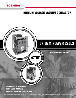 Toshiba JK Series Medium Voltage OEM Power Cells