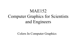 Color In Computer Graphics