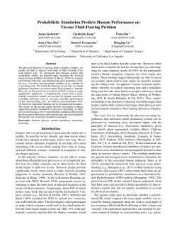 Probabilistic Simulation Predicts Human Performance