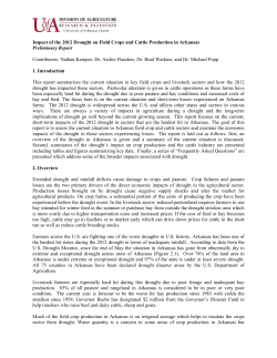 Impact of the 2012 Drought on Field Crops and Cattle Production in