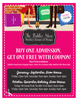 buy one admission, get one free with coupon!
