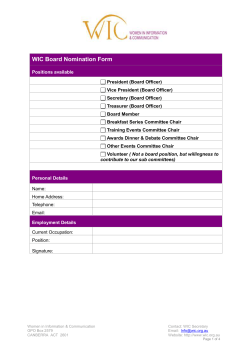 Board Officer Nomination Form2011