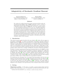 Adaptativity of Stochastic Gradient Descent