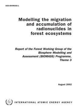 Modelling the migration and accumulation of radionuclides in forest