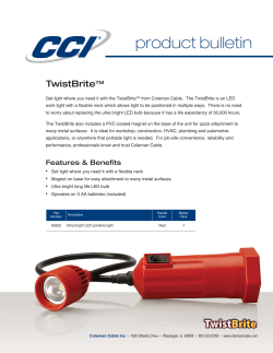 TwistBright Product Bulletin:Layout 1.qxd