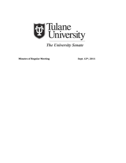 September 2011 - Tulane University
