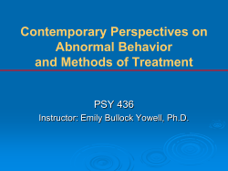 Humanistic Models Evaluating Humanistic Models The