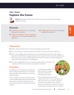 Game Guide Sample - Vocation Bible School