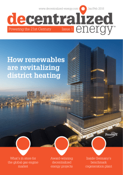 How renewables are revitalizing district heating