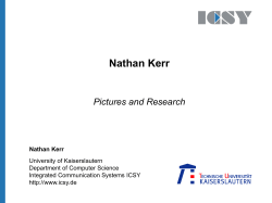 Nathan Kerr, Uni Kaiserslautern, Germany