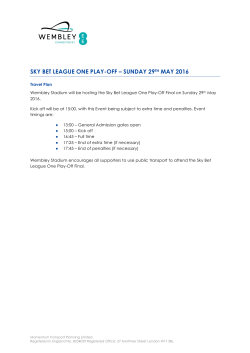sky bet league one play-off &ndash; sunday 29th may