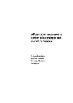 Afforestation responses to carbon price changes and market
