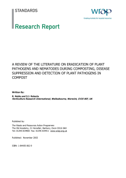 a review of the literature on eradication of plant pathogens