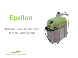 Nd:YAG Laser and Intense Pulsed Light system