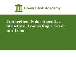 Connecticut Solar Incentive Structure