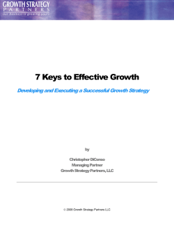 7 Keys to Effective Growth