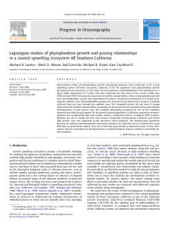 Lagrangian studies of phytoplankton growth and grazing