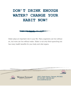 don`t drink enough water? change your habit now!
