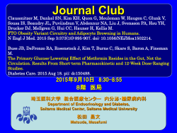 PowerPoint - 埼玉医科大学総合医療センター 内分泌・糖尿病内科