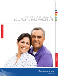Preferred Retirement solution using whole life - 1573