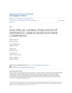 electrical characterization of different carbon based polymer